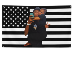 Custom BLACK USA Flag