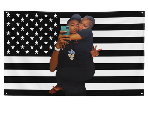 Custom BLACK USA Flag