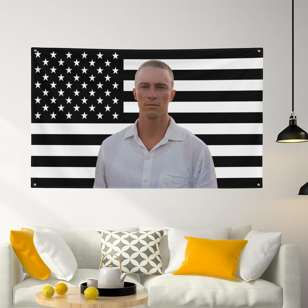 Custom BLACK USA Flag