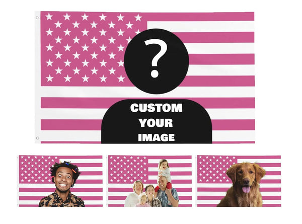 Custom PINK USA Flag