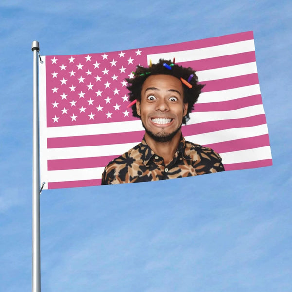 Custom PINK USA Flag