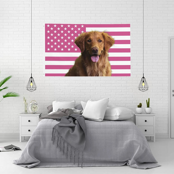 Custom PINK USA Flag